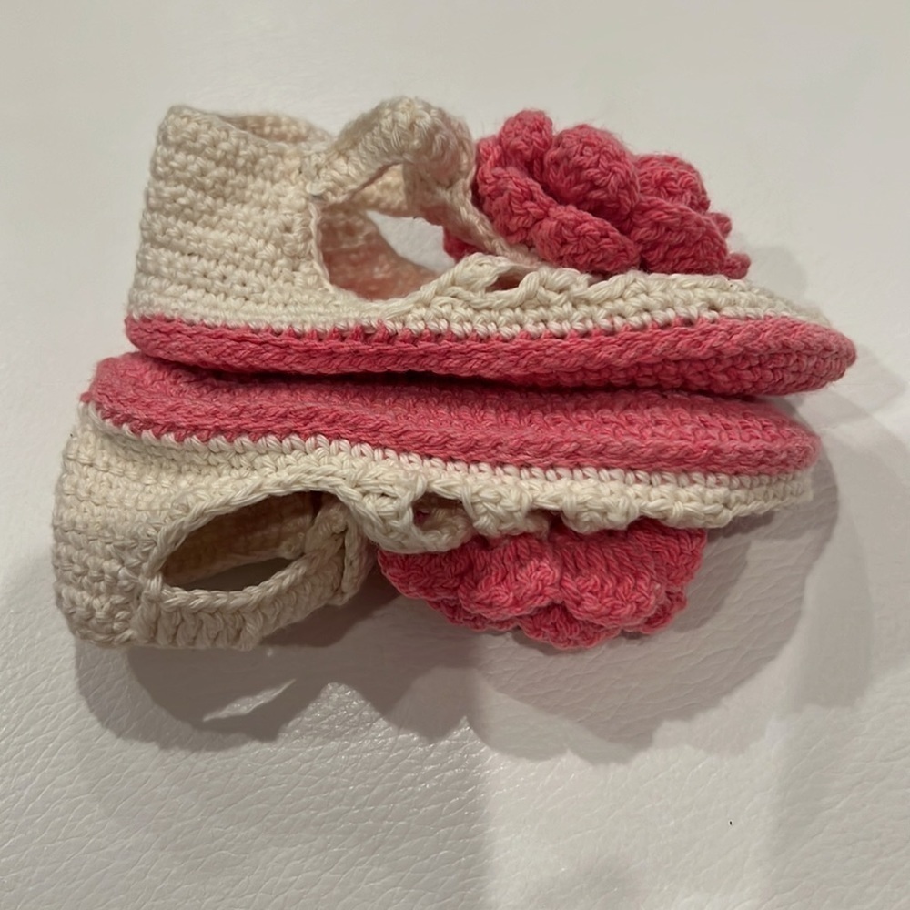Handmade Crochet Booties Little Girl - Picture 3 of 7